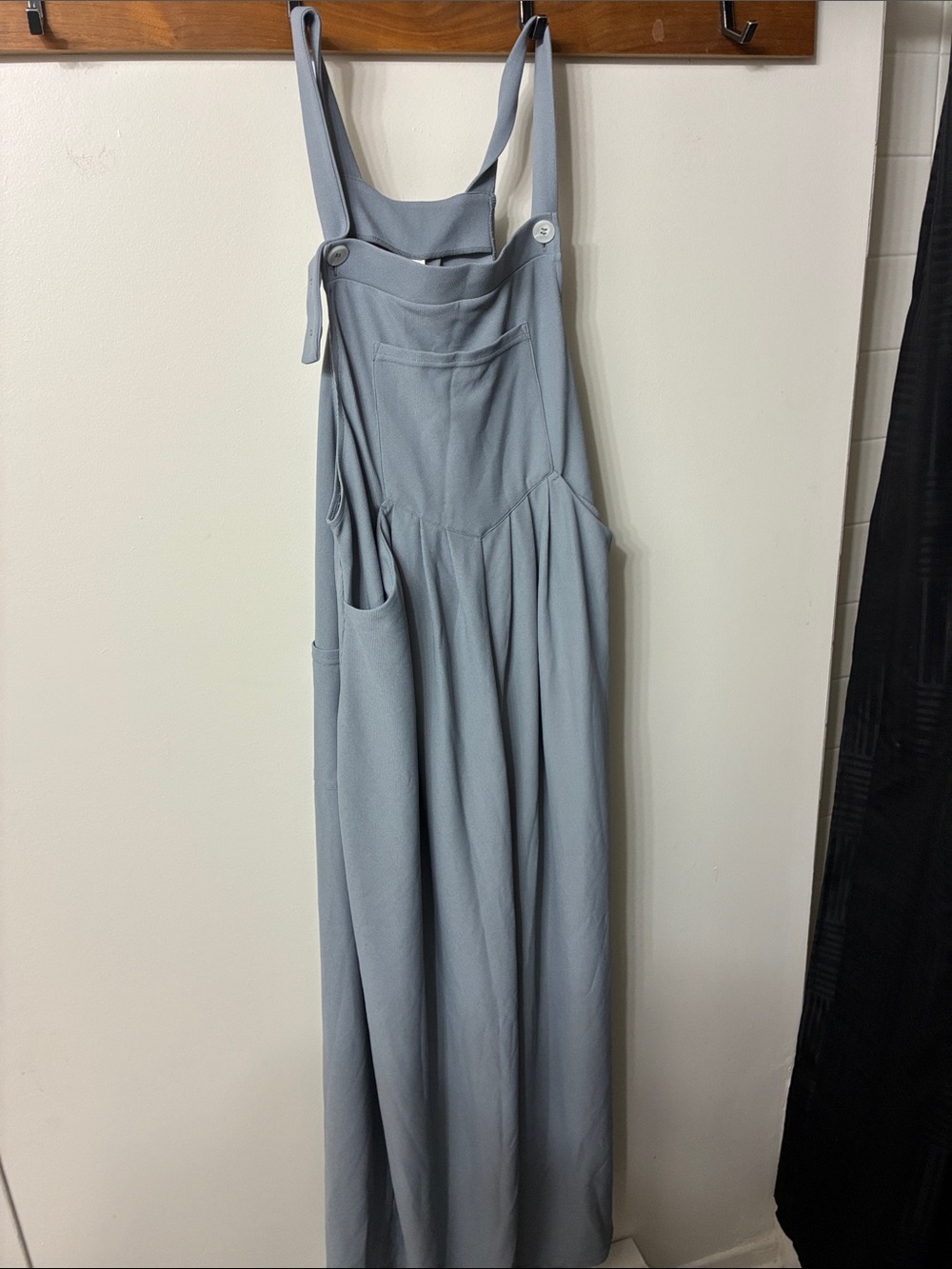 HALARA Light Blue Pinafore Jumpsuit with Adjustable Straps
